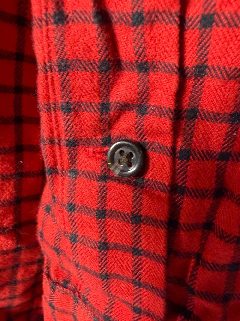 Ralph Lauren Classic Fit Red & Black Check/Plaid Button Down Sz M - Picture 6 of 9